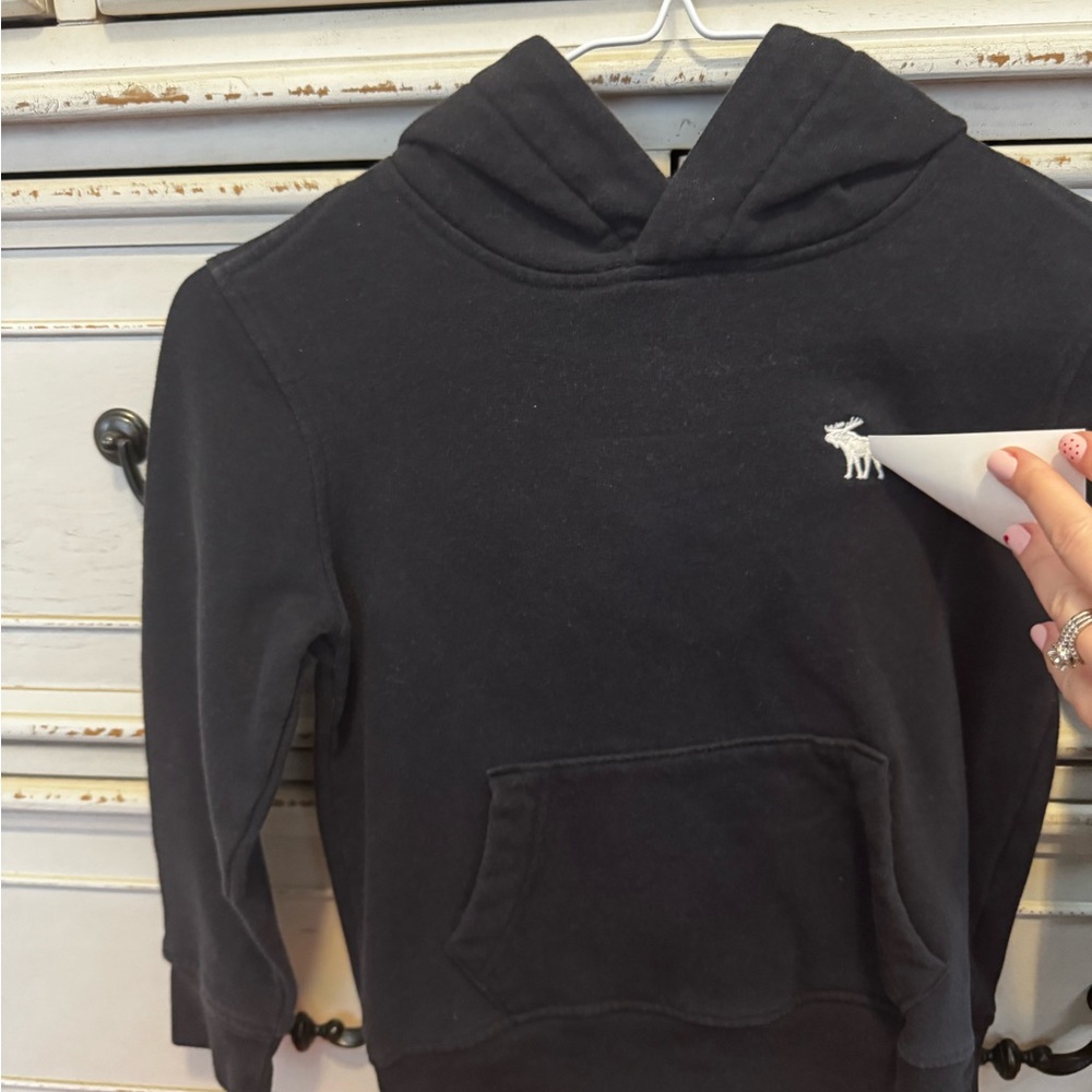Abercrombie Kids Black Hoodie with Logo